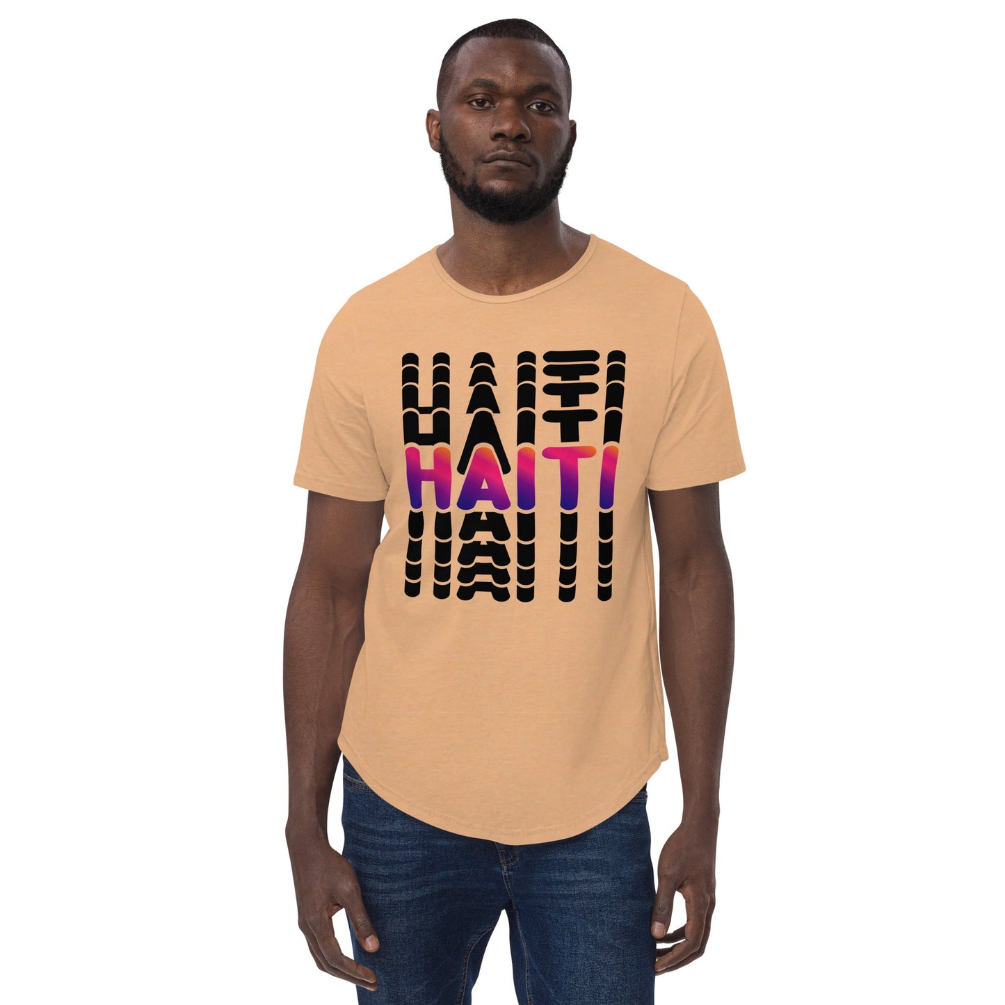 Men's Curved Hem T-Shirt - DJENEZIS ARTWEAR