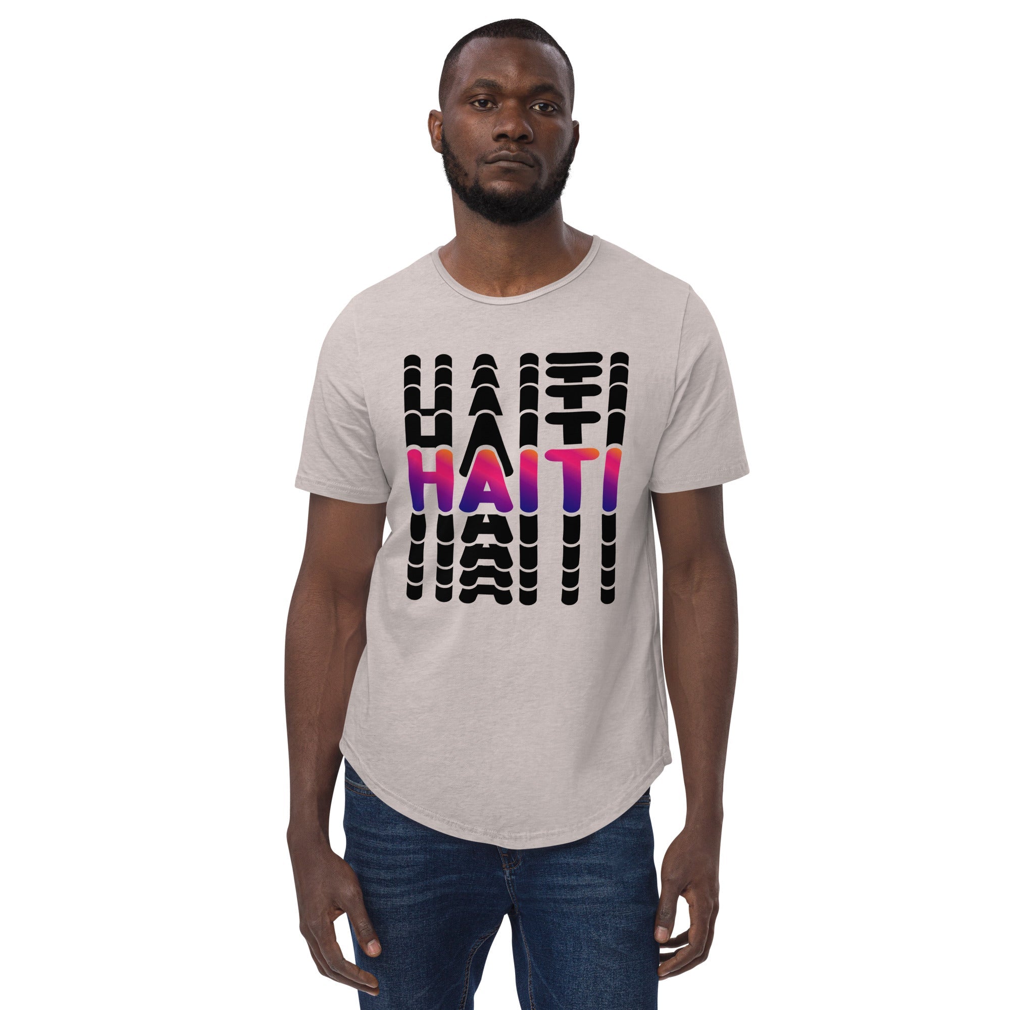 Men's Curved Hem T-Shirt - DJENEZIS ARTWEAR