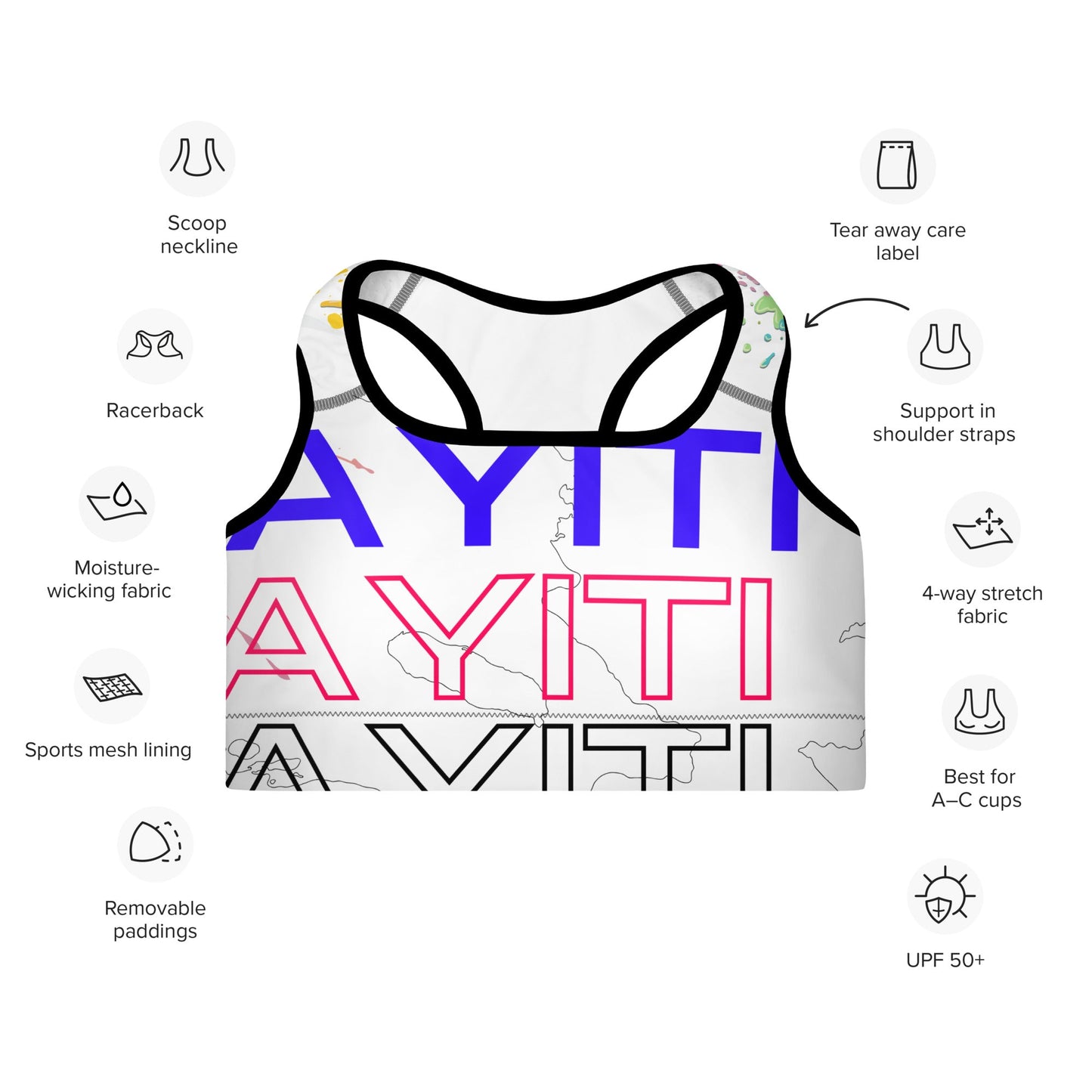 Padded Sports Bra - DJENEZIS ARTWEAR