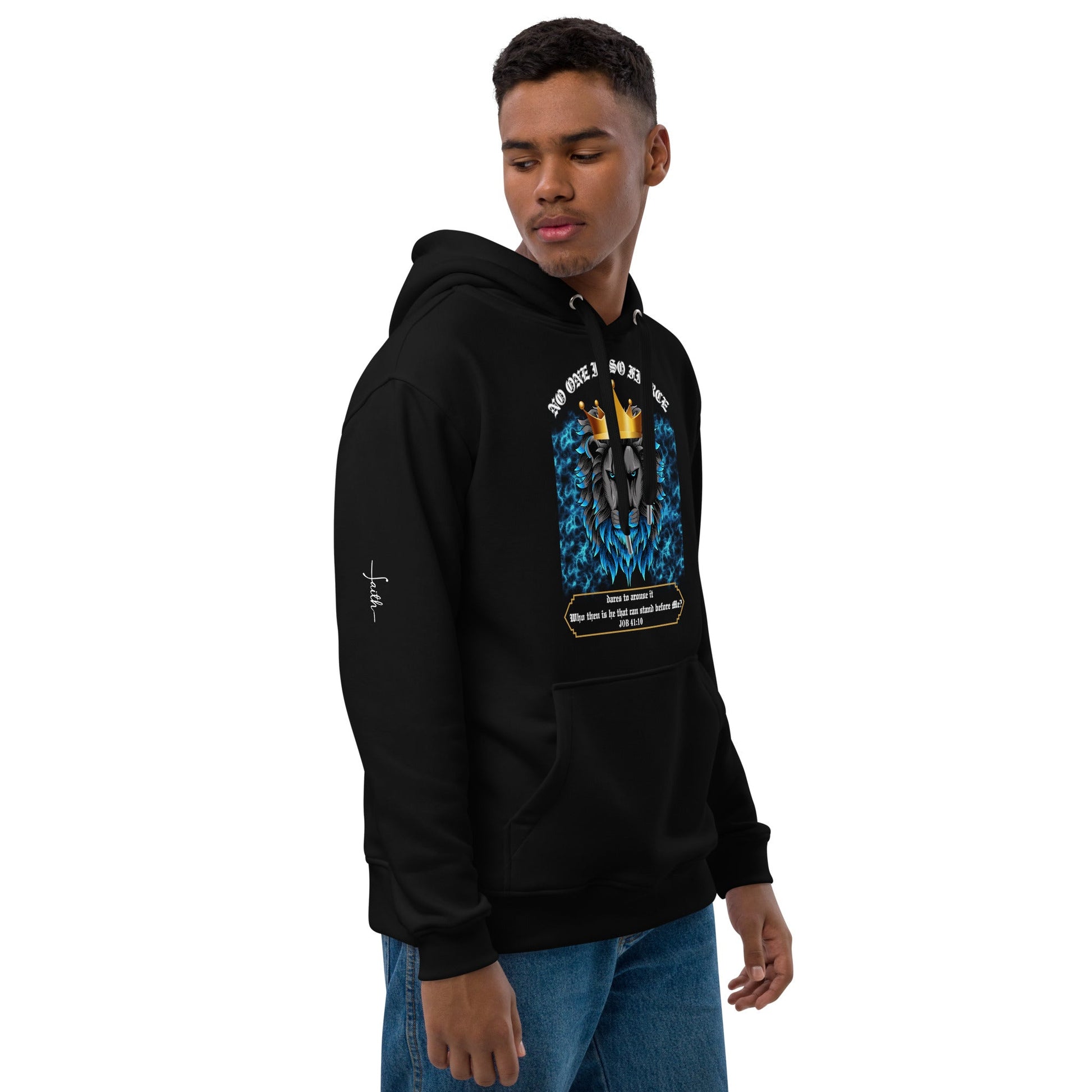 Premium eco hoodie - JOB 41:10 - DJENEZIS ARTWEAR