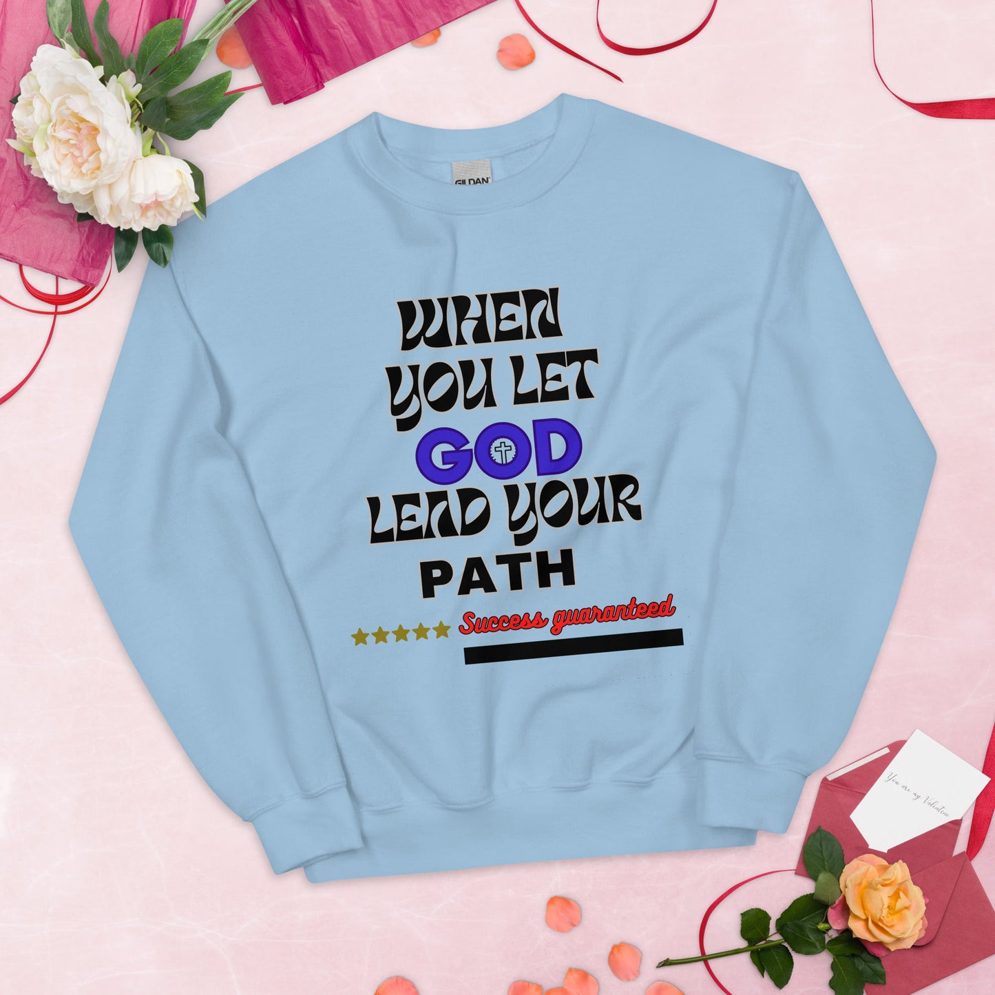 Unisex Sweatshirt-Let God leads - DJENEZIS ARTWEAR