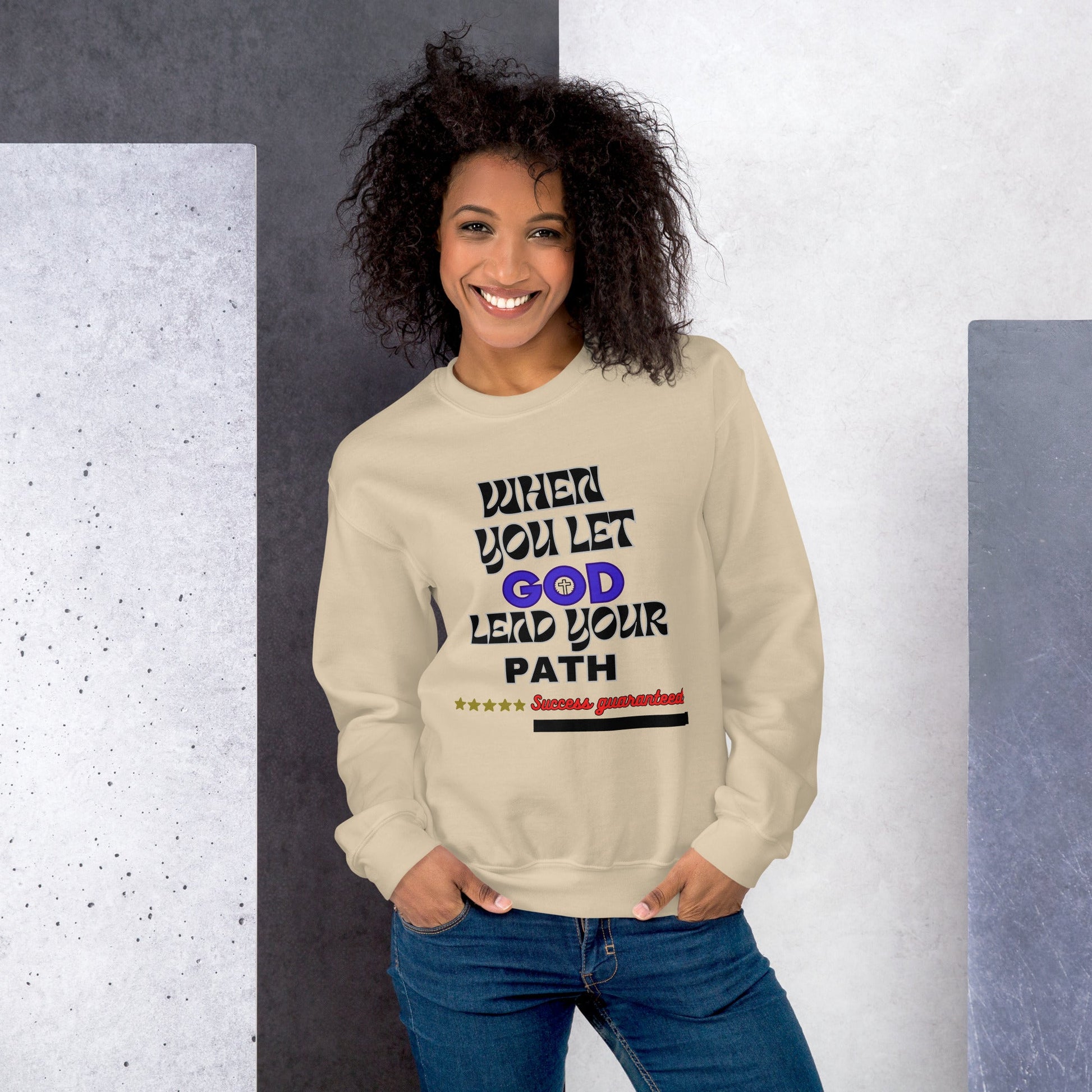 Unisex Sweatshirt-Let God leads - DJENEZIS ARTWEAR