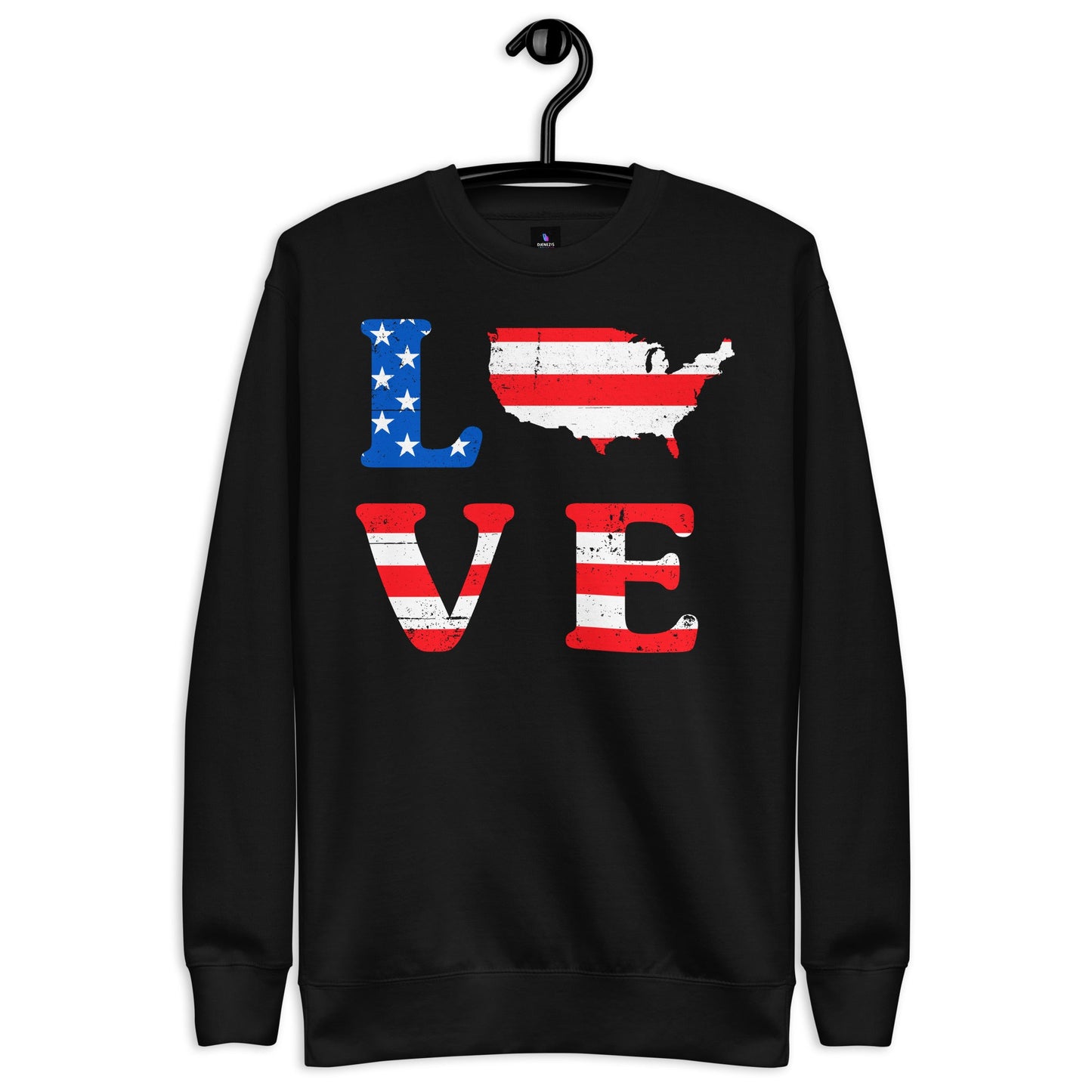 USA-Unisex Fleece Pullover - DJENEZIS ARTWEAR